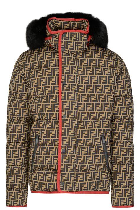 fendi puffer jacket fluorescent trim|Fendi puffer jacket cost.